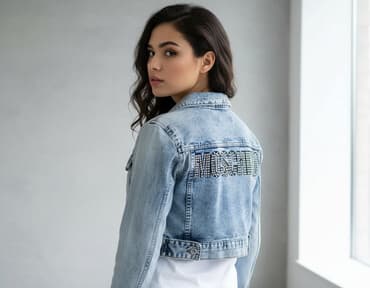 Women's Coats: Moschino, teksas jakna. Vel S.

Nošena par puta — 1