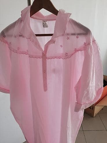 kucna haljina gde kupiti: Ružičasta ženska spavaćica/kućna haljina vintage stila. - Lagani — 2