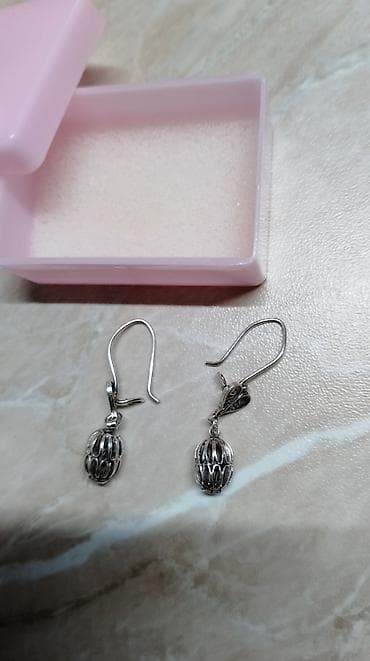 pandora ogrlice: Handmade, Set: Minđuše, Materijal: Srebro — 2