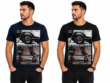 haljine s: Muške pamučne majice sa štampom – kratki rukav - Model: klasičan — 5