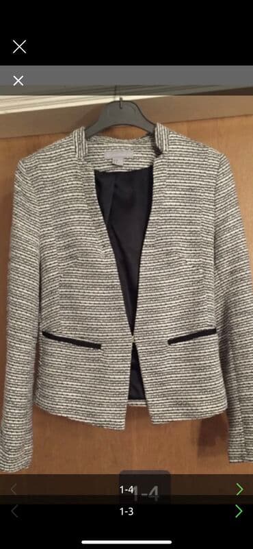 srebrni lanac sa krstom cena: H&M, L (EU 40), Stripes — 1