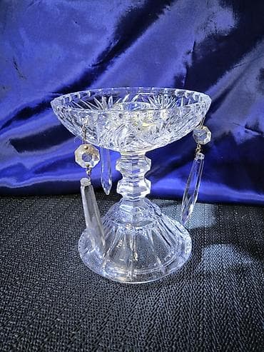 Svecnjak nov Bohemija kristal,led kristal,rucni rad 70te. Nov na lalafo.rs Svecnjak nov Bohemija kristal,led kristal,rucni rad 70te. Nov