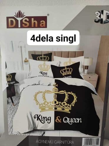 Pamuk saten posteljina Set sadrzi 4 dela: Cena: 2500 din Jorganska