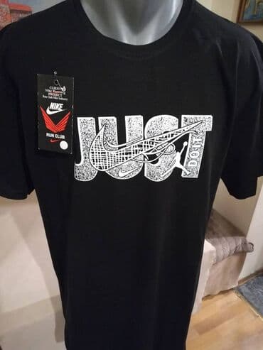 trikotazne pantalone: Nova muska pamucna markirana majica Nike u velikim brojevima. Turska — 4