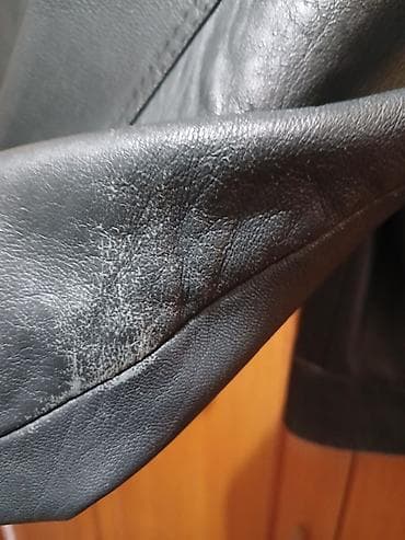 prsluk sako: Muška kožna jakna, crna - Materijal: prirodna koža (mekana, glatka) — 5