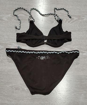 braon kozne sandale: Ženski bikini komplet – Esprit - Boja: tamno braon sa detaljima u — 2