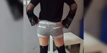 pantalone od vestacke koze: S (EU 36), bоја - Siva, Jednobojni — 3