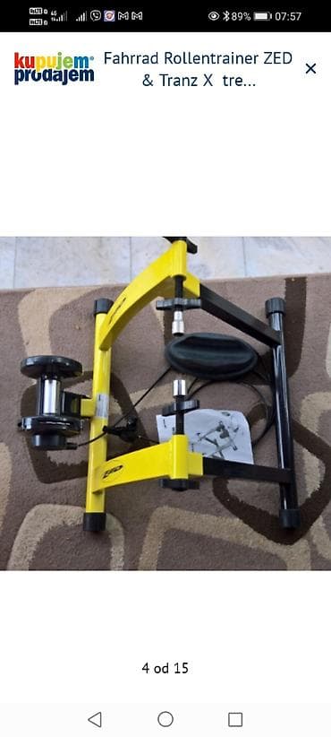 sat na navijanje: ZED Fahrrad Rollentrainer + TranzX trenažer za bicikl - Trenažer za — 3