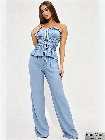 Overalls: Komplet top + pantalone Emi Moda (Made in Italy) - Dizajn: dvodelni — 1