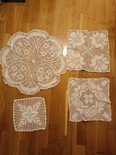 kutije za odlaganje igracaka: Doilies, Used, color - White — 2