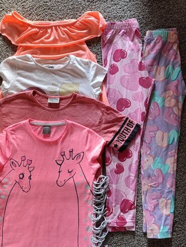 Bodiji i zeke za bebe: Okrugli izrez, Kratak rukav, 122-128 — 1