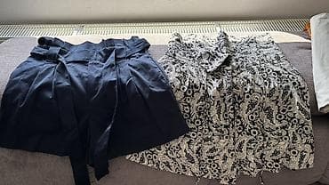 haljina cvetna: ZARA Woman šorts – print crno‑bejž paisley/cvetni - Brend: ZARA WOMAN — 1