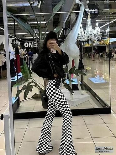 riselje haljine: 💫Ženske zvoncarice – crno‑beli geometrijski print ✅Vise modela ✅1500 — 3