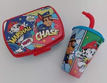 Kutija za užinu, cena 750 din Čaša sa slamčicom Zapremina 430 ml Cena