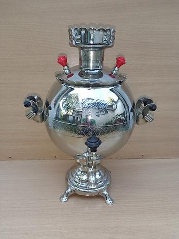 letece vile: Ruski samovar 2 Luksuzan Star, izuzetno očuvan, stoji u vitrini — 5