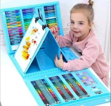 kofer sa bojicama lidl: Veliki kofer sa bojicama za decu 208 delova Cena :2300di Veliko — 1