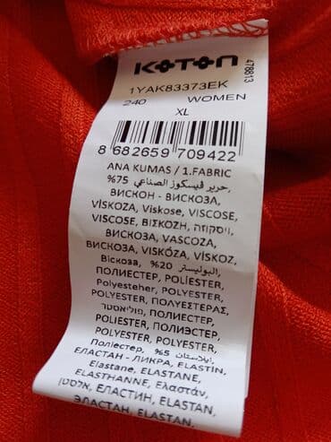 crvene mokasine zenske: L (EU 40), color - Orange, Short sleeves — 4