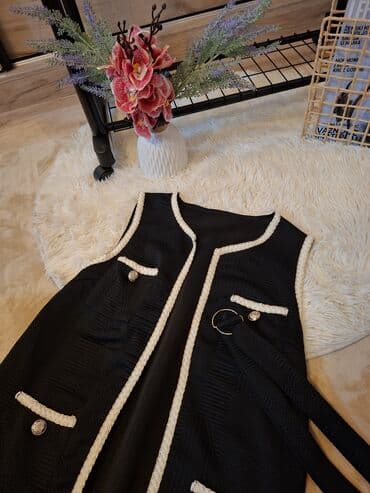 zara helanke sa prorezom: M (EU 38), color - Black, Without sleeves — 3