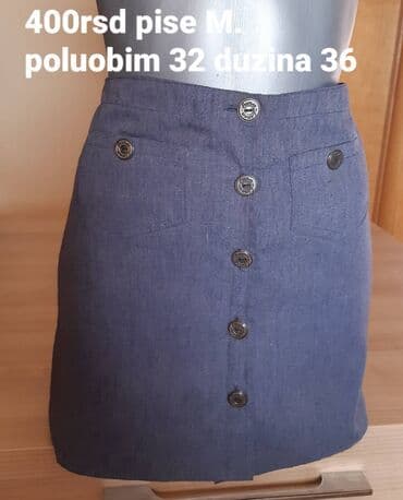 Suknje: S (EU 36), Mini, bоја - Braon — 8