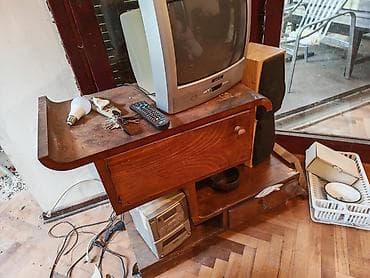 komoda za bebe jeftino: POKLANJAM !Retro paket za dom: komoda, dva CRT televizora i orman - — 8