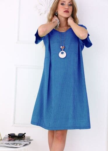 traka za grudi: Prelepe haljine od viskoze + ogrlica - 2300 din - obim grudi 120 cm — 8