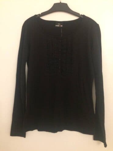 tunika boho style: Crna bluza TAKKO elegantna - NOVO elegantna sa dugim rukavima Nova — 2