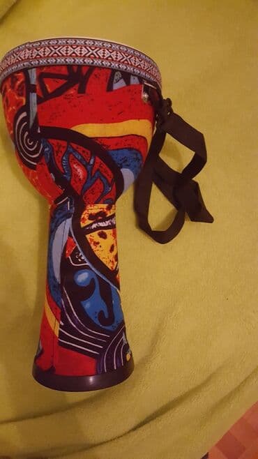 Gitare: Tarabuka novo. Djembe bubanj – šareni afrički stil - Tip: ručni — 3