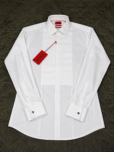 Košulja Hugo Boss, bоја - Bela