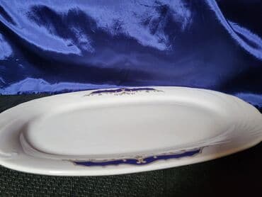 dupli cajnik cena: Oval Cluj Napoca porcelan 70te. Oval sve na njemu odsjaj od — 7