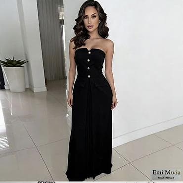 Skafanderi: ✅Elegantna maxi haljina bez naramenica - Kroj: duga silueta koja — 3