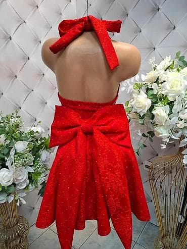 Haljine: Prelepa elegantna haljina sa mašnom na leđima🌹 Idealna za svečane — 2