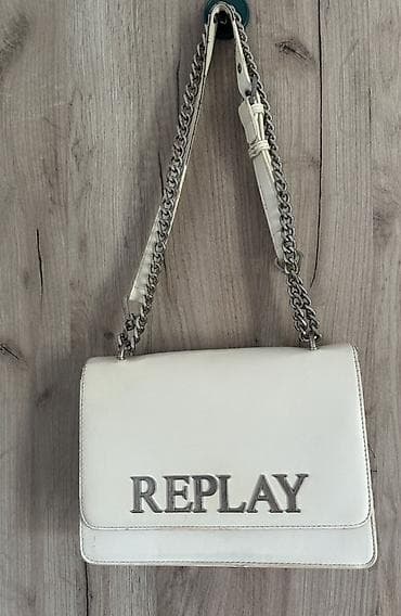 just cavalli torba: REPLAY ženska torba preko ramena - Boja: bela - Materijal: veštačka — 2