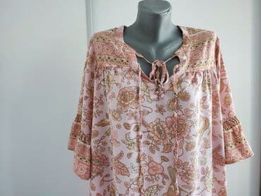 Women's Clothing: 5XL, Spandex, Floral, color - Orange — 2