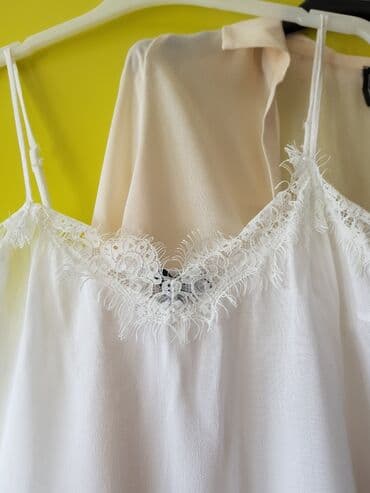 visece mindjuse sa cirkonima: S (EU 36), Cotton, Single-colored, color - White — 1
