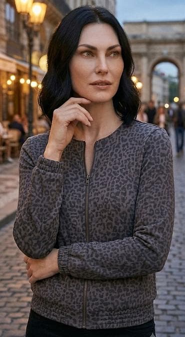 jakne legend: Jakna sa animal printom (leopardski dezen) - Model: ženska lagana — 1