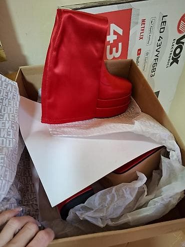 original baletanke koza: Čizme, 36, bоја - Crvena — 6