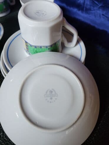 solje za caj: Soljice nove za kafu Zajecar porcelan iz 70ih. Soljice perfektne,na — 11