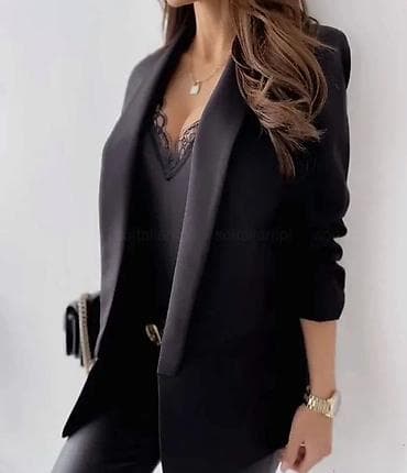 espadrile beograd: Ženski elegantni blejzer – bez kopčanja, dužina do ispod kukova — 6