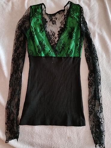 Sweatpants: Kikiriki ženska bluza/top sa čipkom, veličina S. - Dizajn: gornji deo — 1