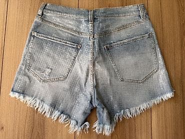 liu jo darina s: PINKO Ženske teksas šorts pantalone sa šljokičastim printom - — 2