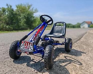 mikser igracka za decu: Dečji pedalan karting „01“ - Robusna metalna konstrukcija - Podesivo — 10