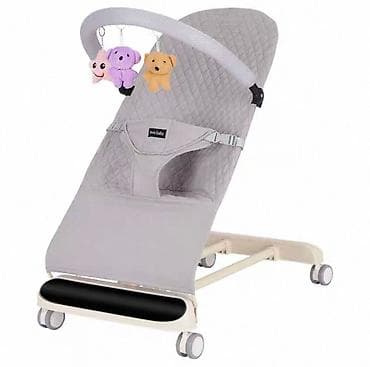 Ležaljka/ljuljaška za bebe sa točkićima i igračkama - Ergonomski