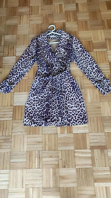 primark kaputi: Ženski mantil sa leopard printom od spandexa - Kroj: klasični trench — 1