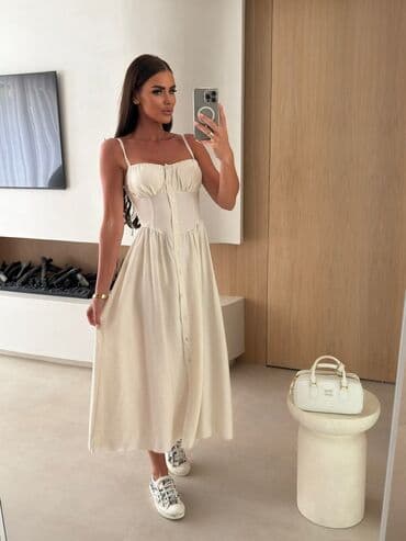 smaragdno zelena haljina: Oversize, Na bretele — 7
