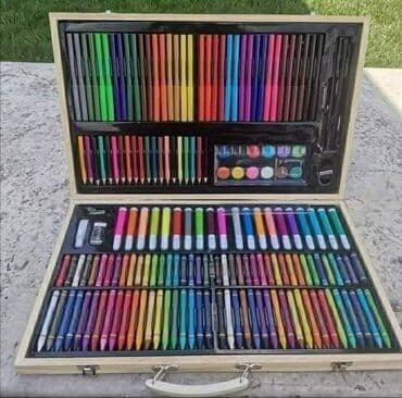 drvene klompe: Drveni kofer- Drvene, Vodene, Flomasteri, Voštane boje3000 din — 1