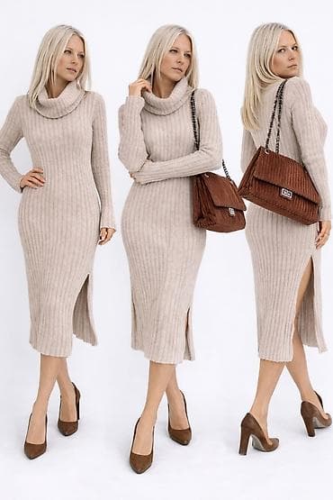 versace torba cena: Ženska torba preko ramena u toploj braon boji. - Teksturiran, rebrast — 1