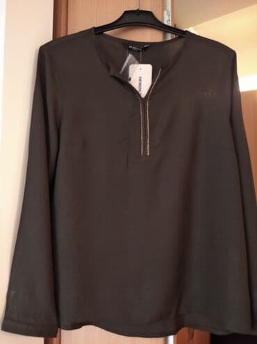 waikiki tunike i bluze: Lc Waikiki, L, Viskoza, Jednobojni, bоја - Crna — 4