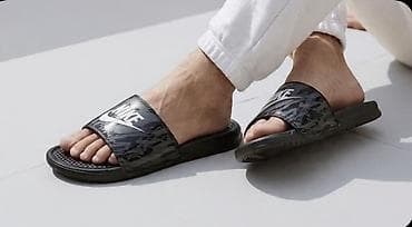 Nike muške papuče/slideri – crne - Model: sportske klizač-papuče sa