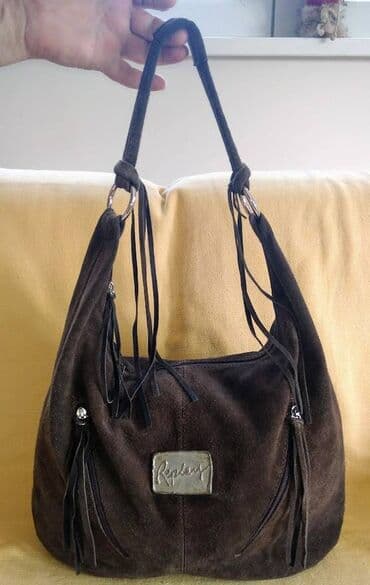 Putni koferi i torbe: Replay vrhunska kožna torba Skupocena Repay torba, izrađena u celosti — 1