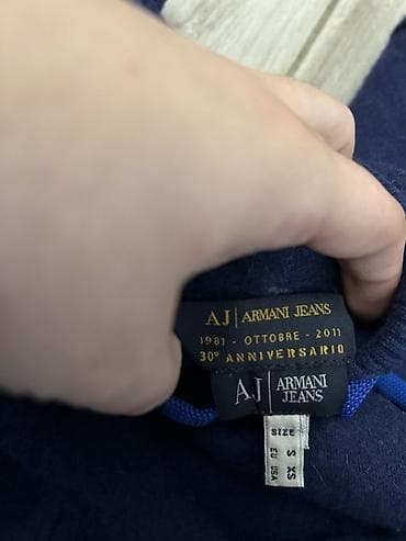 Pantalone: AJ Armani Jeans dukserica s kapuljačom – 30° Anniversario izdanje. - — 4